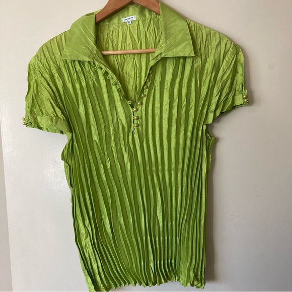 Agora Blouse | Color Green | Size XL | Excellent Condition - Picture 2 of 8